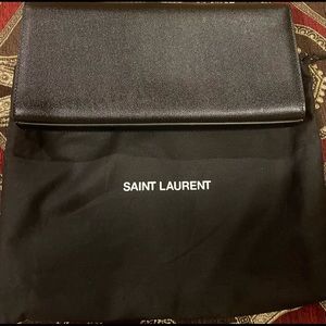 New Black YSL Clutch